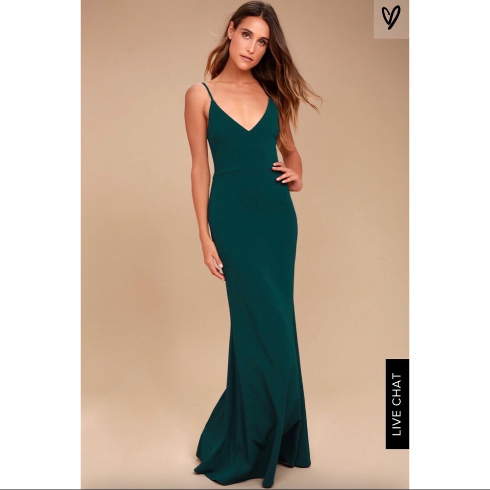 Lulus Forest Green Maxi Dress